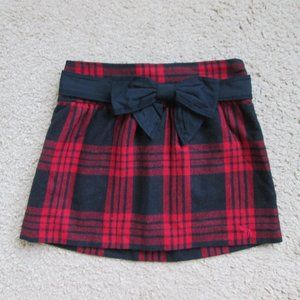 A&FITCH MINI SKIRT RED PLAID SZ 00